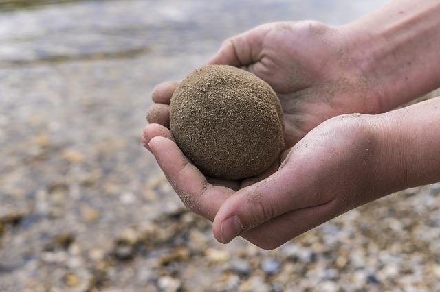 Clay Balls Story in seashore
