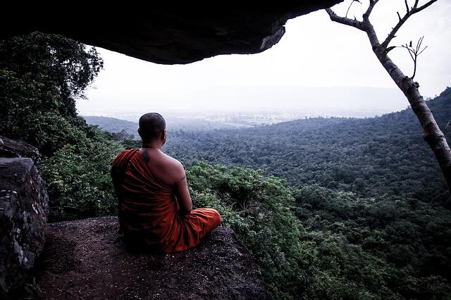 Karma Story monk meditation