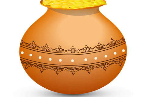 Magical Pot filled with golden coins Story